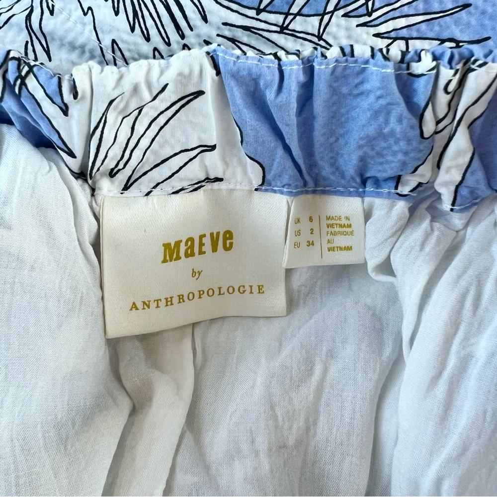 Anthropologie Maeve Cutout Bird Print Babydoll Dress - Picture 14 of 16